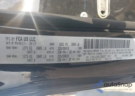 2018 Jeep Cherokee Limited Fwd from USA, damaged, VIN 1C4PJLDB4JD568237